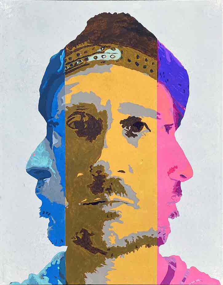 Three Piece painting by Derek Hixon